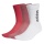 adidas Sportsocken Crew Half Cushioned Verikal Schriftzug weiss/rot/pink -3 Paar